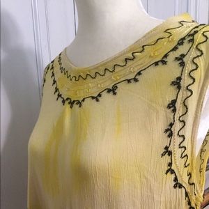 YELLOW BEACH DRESS